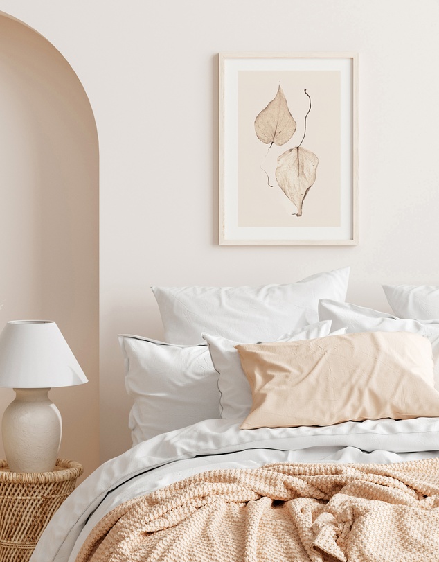 Olive et Oriel - Feuille D'or II Art Print
