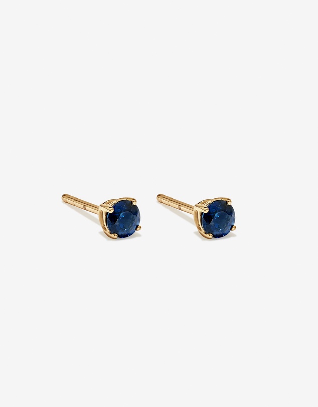 Michael Hill - Australian Sapphire Round Stud Earrings in 10kt Yellow Gold