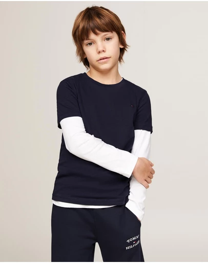 Tommy Hilfiger - Basic Crew Neck Short Sleeve T-Shirt - Kids