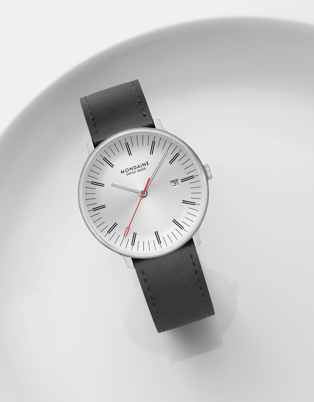 Mondaine - Mondaine Doppio 41mm Vegan Leather Watch