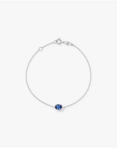 Michael Hill - Created Blue Sapphire Bracelet in 10kt Yellow Gold