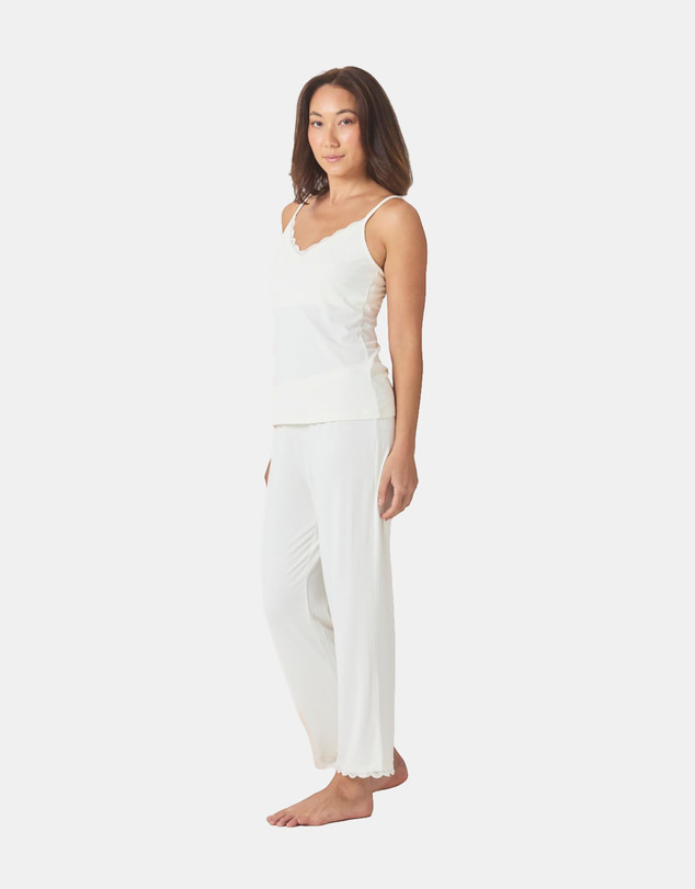 Gingerlilly - Britt Bamboo Lace Cami Long PJ