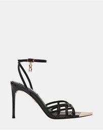 Steve Madden - Peepshow Black Patent Heels
