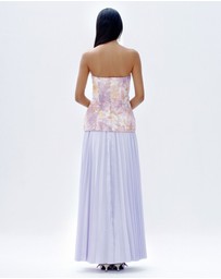 JUSTIN TONG - Cascade Pleated Gown