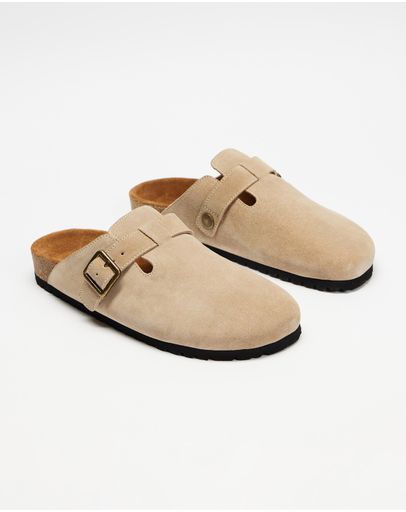 Beige Nubuck Leather
