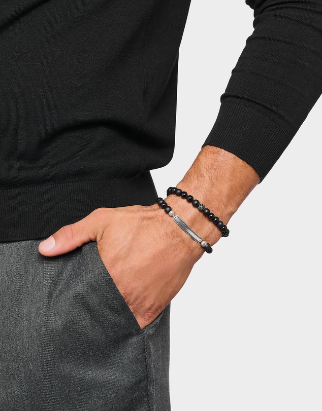 THOMAS SABO - THOMAS SABO Obsidian bracelet with zirconia
