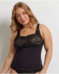 Kayser - Daily Essentials Cotton & Floral Lace Cami ( 465 )