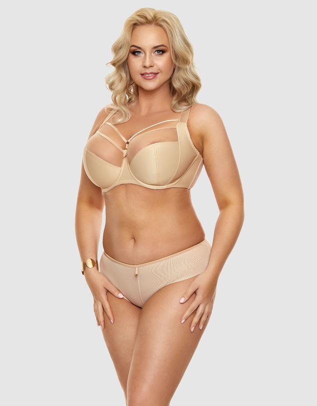 Nessa - Clarisse Strappy Large Cup Wired Bra with Side Support