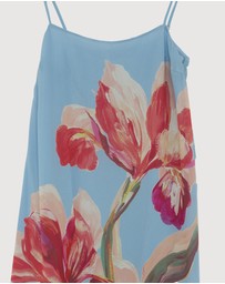 Revibe - Repaired AERE Rosalee Scarf Maxi Dress - AU 10