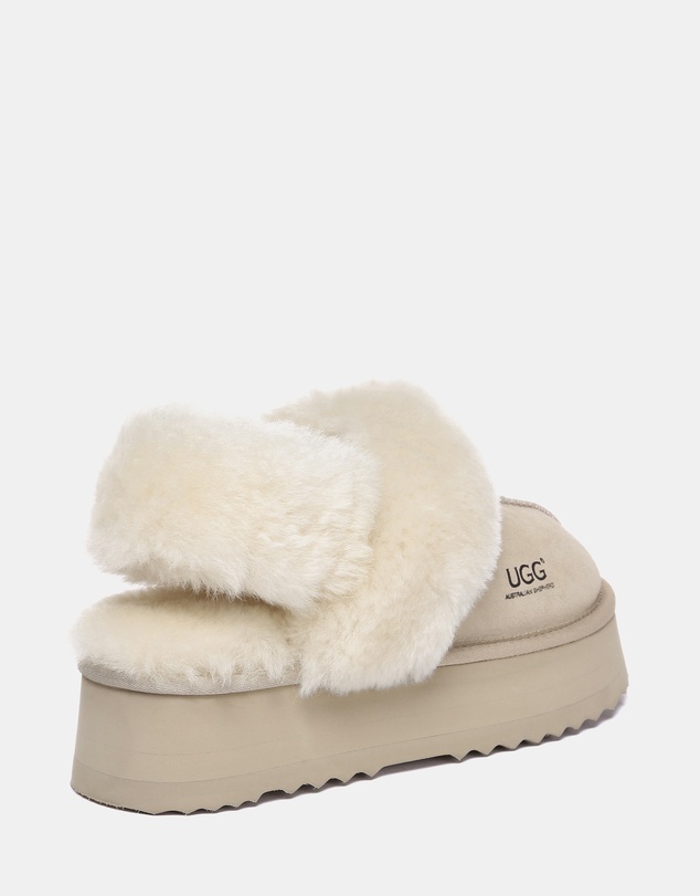 EVERAU - Australian Shepherd Ugg Musa Platform Cow Suede Upper House Shoes