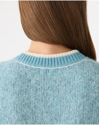 Bassike - Wool Alpaca Contrast Knit Jumper