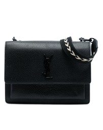 Pre-Loved by Azura Reborn - Pre-Loved Medium Grained Calfskin Guitar Strap Monogram Sunset Crossbody