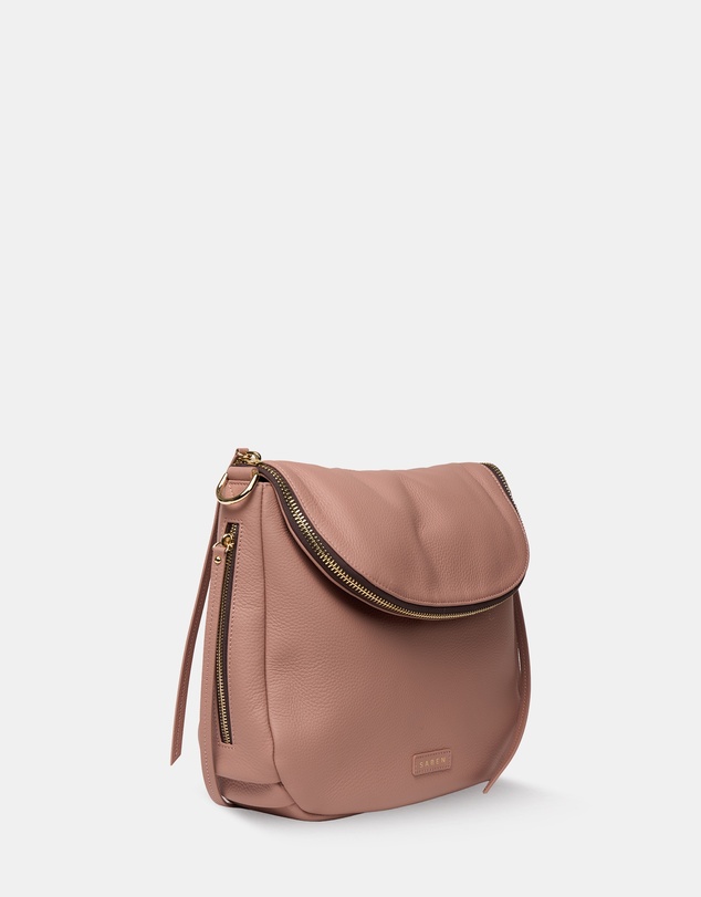 SABEN - Frankie Leather Handbag Rosewater