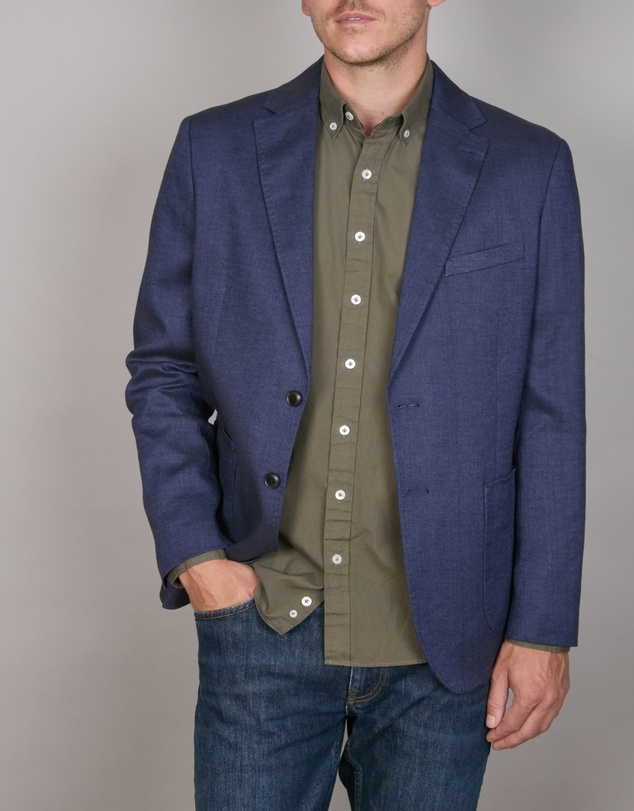 Abelard - 2 Ply Ortono Washed Oxford Slim Fit Shirt