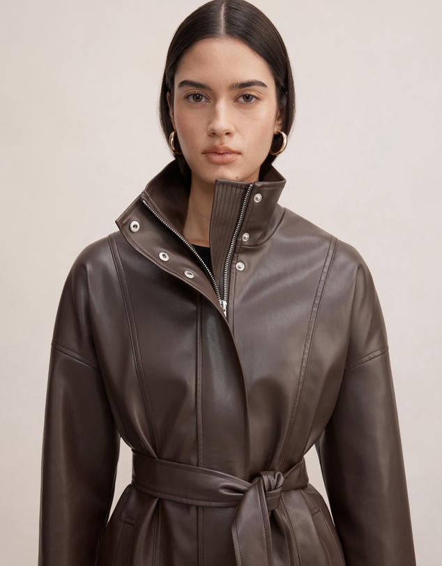 Forever New - Tori Belted Funnel Neck Trench Coat