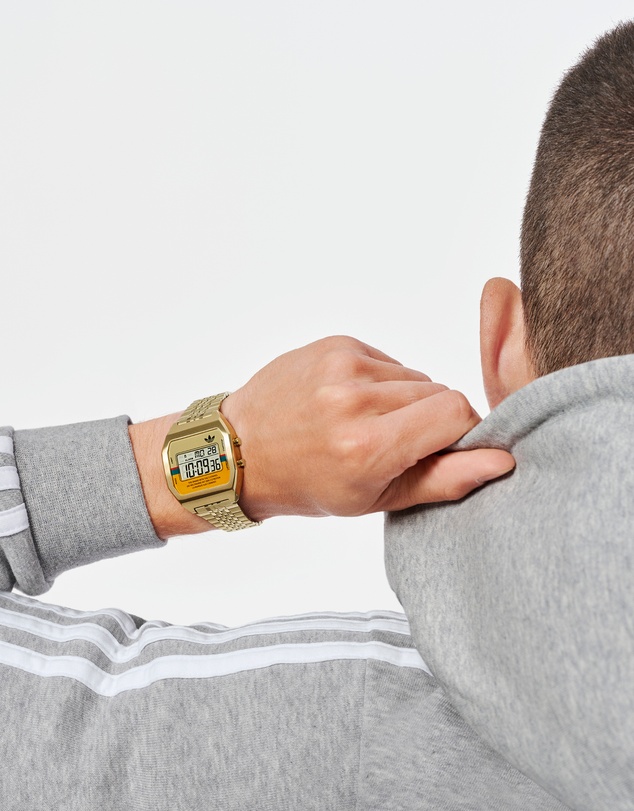 adidas Originals - Digital Two Gold-Tone Watch