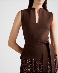 Forever New - Catherine Woven Mix Knitted Dress