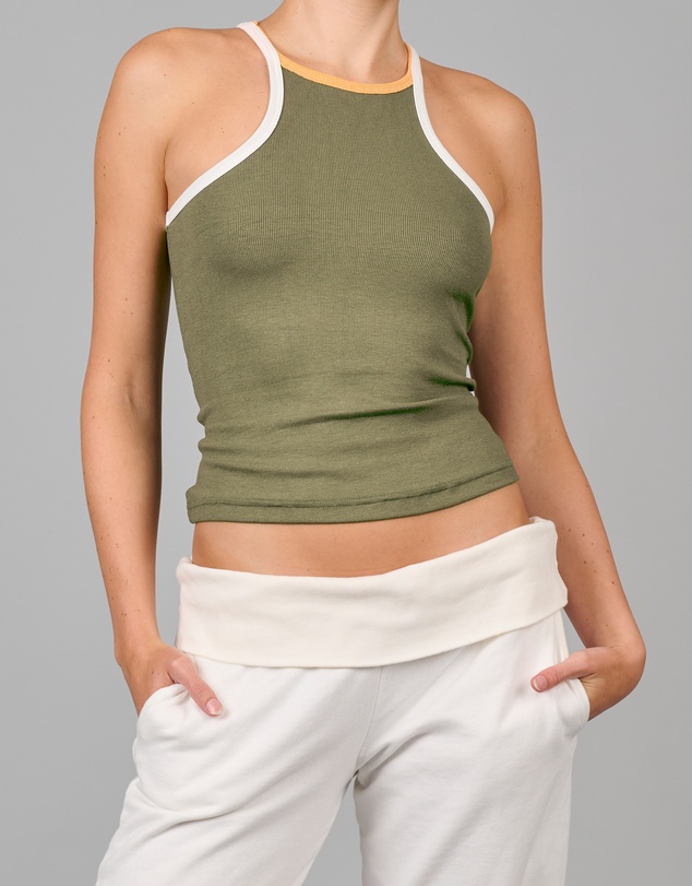 Love and Nostalgia - Goody Two Shoes Rib Singlet