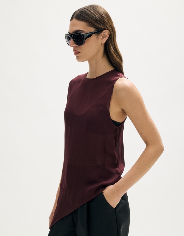 Minima Esenciales - Nila Draped Asymmetrical Top