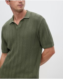 Staple Superior - Jeremiah Organic Cotton Polo Knit Top