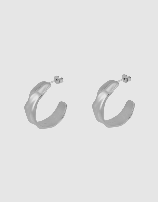 Skagen - Moderne Stak Silver Earring