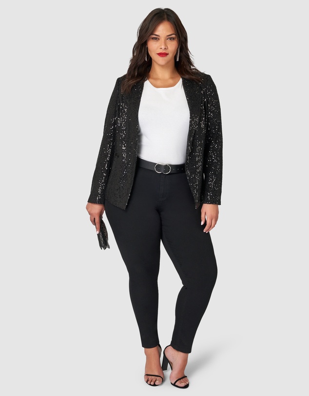 Pink Dusk by Curve Project - All Day & Night Sequin Jacket