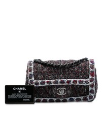 Pre-Loved by Azura Reborn - Pre-Loved Mini Rectangular Classic Braided Tweed Single Flap