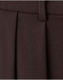 M.N.G - Wide-Leg Mid-Rise Pleated Trousers