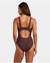 Roxy - Womens Aruba V Neck One Piece Swimsuit