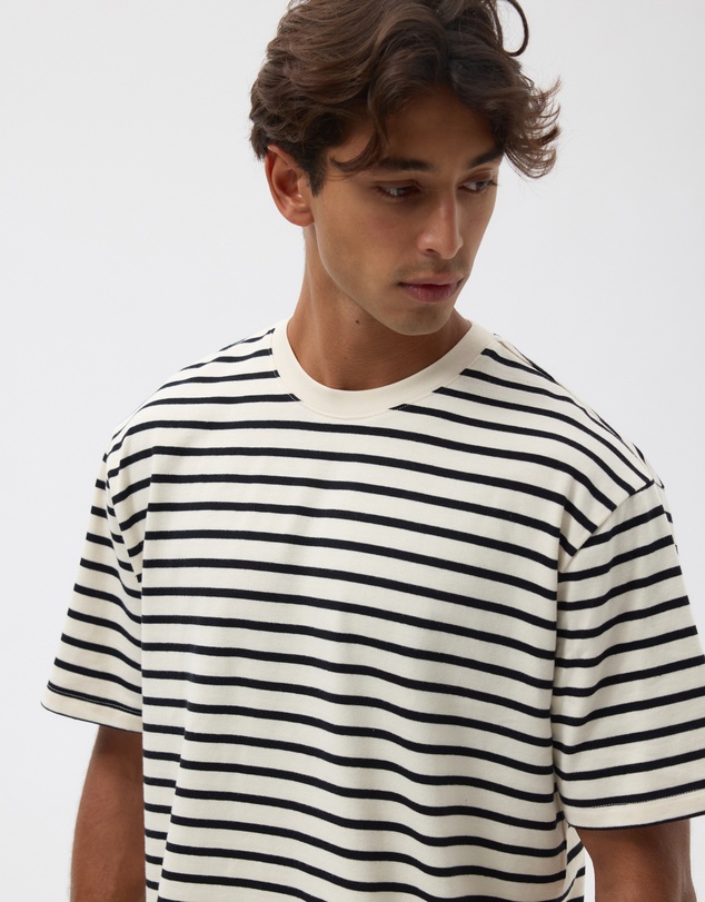 AERE - Heavyweight Stripe SS Tee