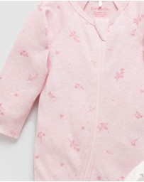 Purebaby - 2 Pack Zip Growsuit-Babies