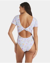 Roxy - Womens Wildflower Short Sleeve One Piece Swimsuit