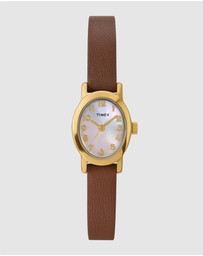 TIMEX - Cavatina 18mm Leather Strap Watch