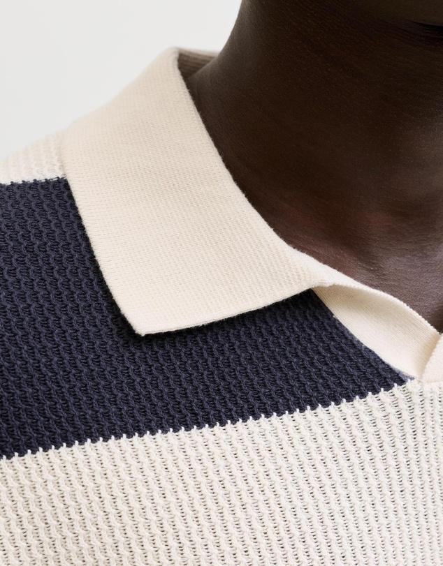 Jack & Jones - Jorliam Knit Stripe Split Neck Polo