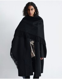 & Other Stories - Fringed Shawl Wool Coat
