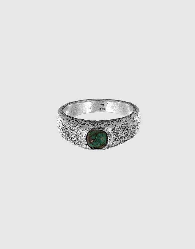Haze & Glory - ICONIC EXCLUSIVE - Ocean Signet Ring in Oxidised 925 Silver