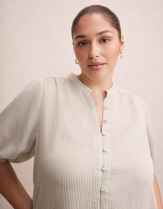 Forever New Curve - Lulie Curve Striped Shirt