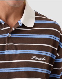 Zanerobe - Box Crop Polo Choc/Sky Blue