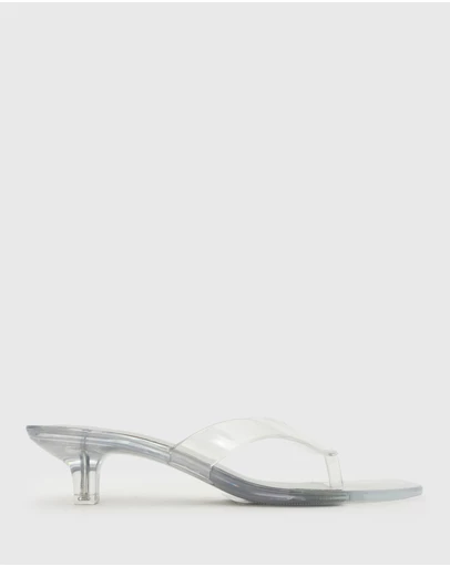 Betts - Tyla Jelly Kitten Heel Thong Sandals