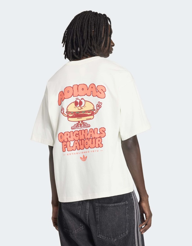 adidas Originals - Pixelated Burger Character Graphic T-shirt Mens