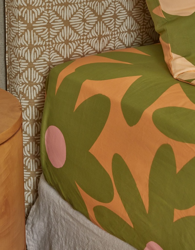 Mosey Me - Marlo Apricot Fitted Sheet