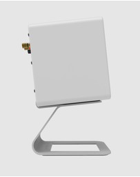 iWorld - Kanto SE2W Elevated Desktop Speaker Stands for Small Speakers - Pair, White