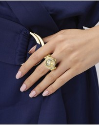 GUESS - GUESS Ladies Gold-Tone Analogue Ring Watch