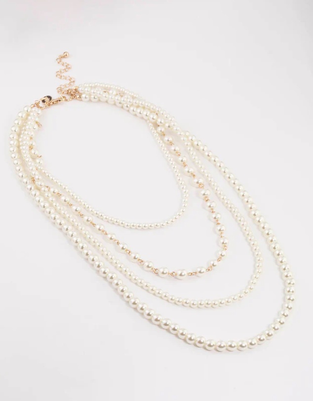 Lovisa - Gold Layered Mixed Pearl Necklace