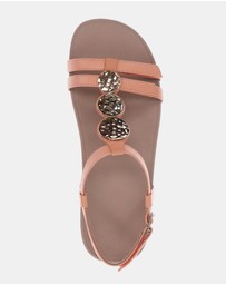 Mia Vita - Ayla Adjustable Sandal - Apricot