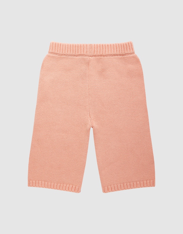 Kynd Baby - Embroidered Knit Flare Pant in Pearl