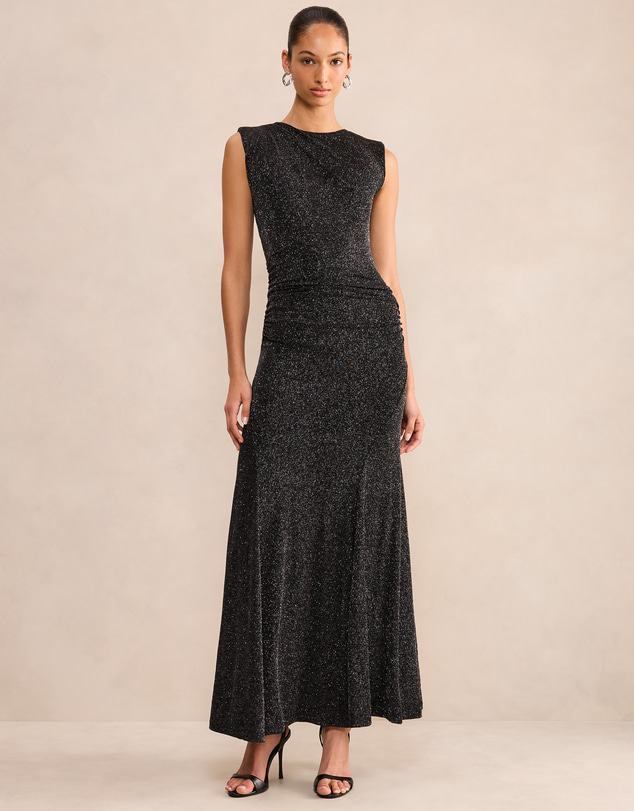 Forever New - Ciara Gathered Glitter Maxi Dress
