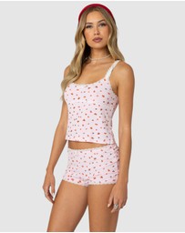 EDIKTED - Strawberry Girl Printed Tank Top