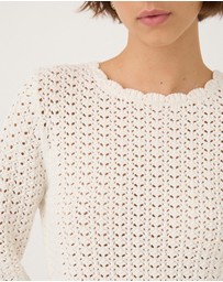 Peony - Pointelle Pullover