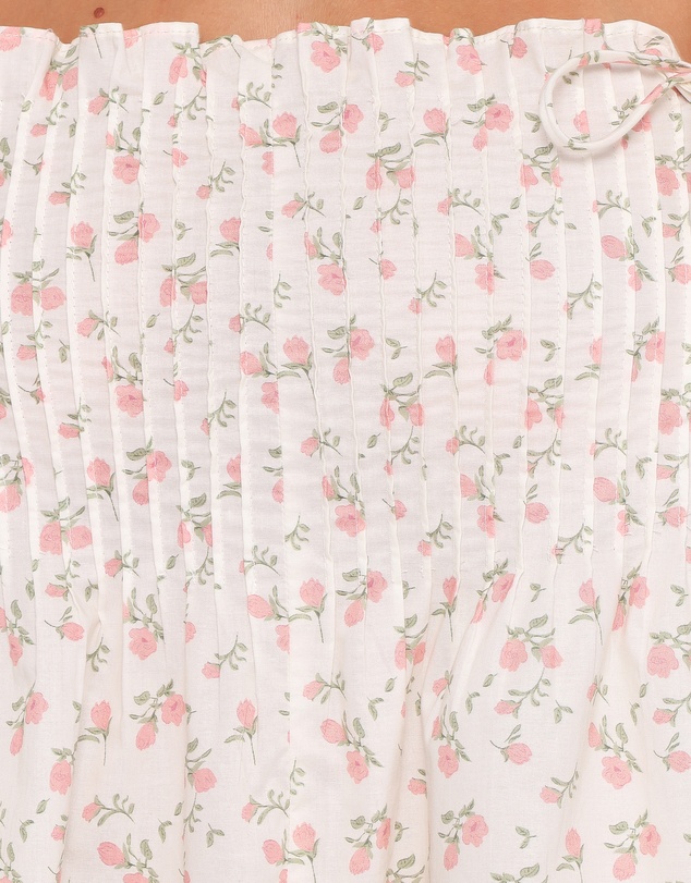 Petal & Pup - Liora Playsuit - Peach Ditsy Floral